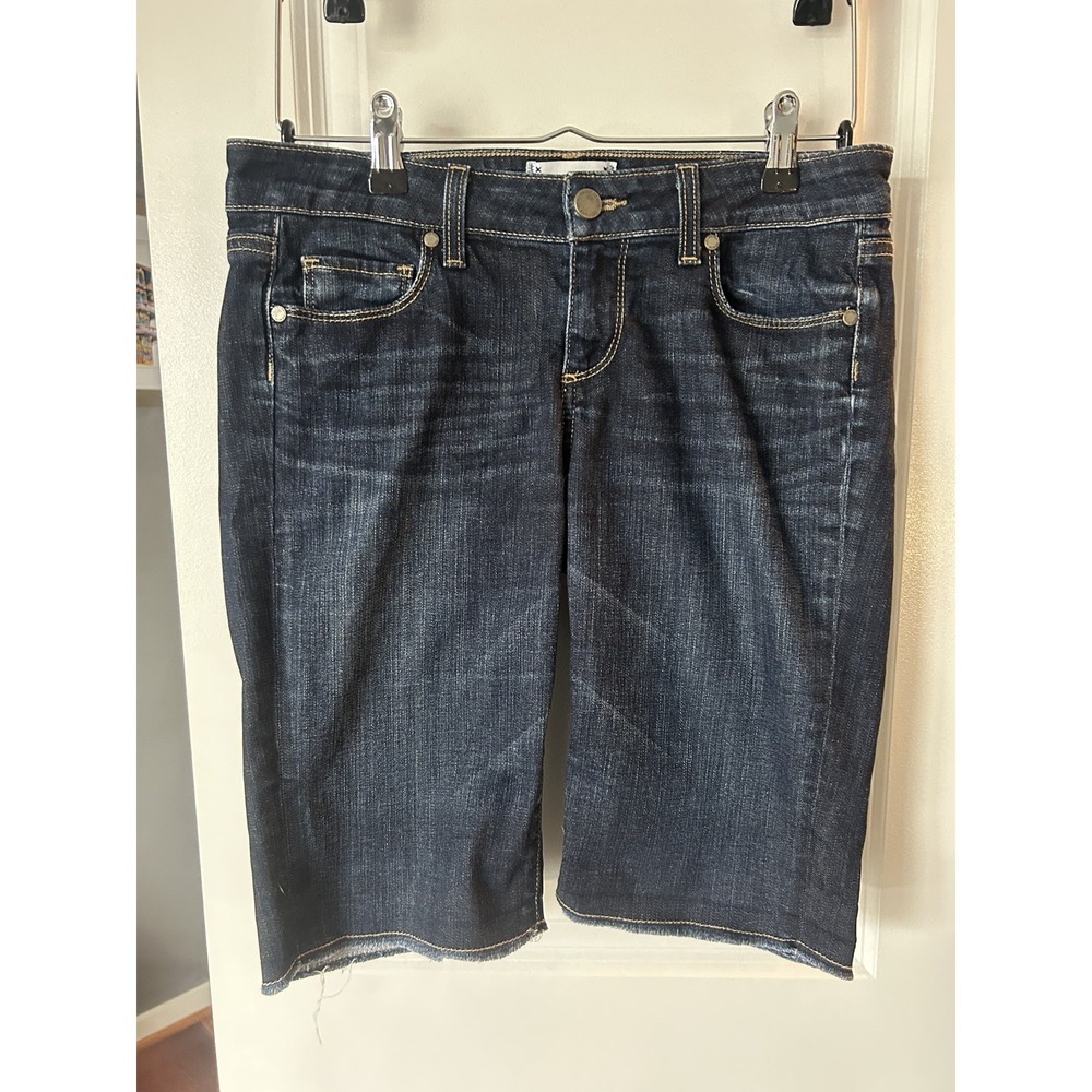 Paige Jeans Denim Bermuda Shorts Low Rise Womens Size 26